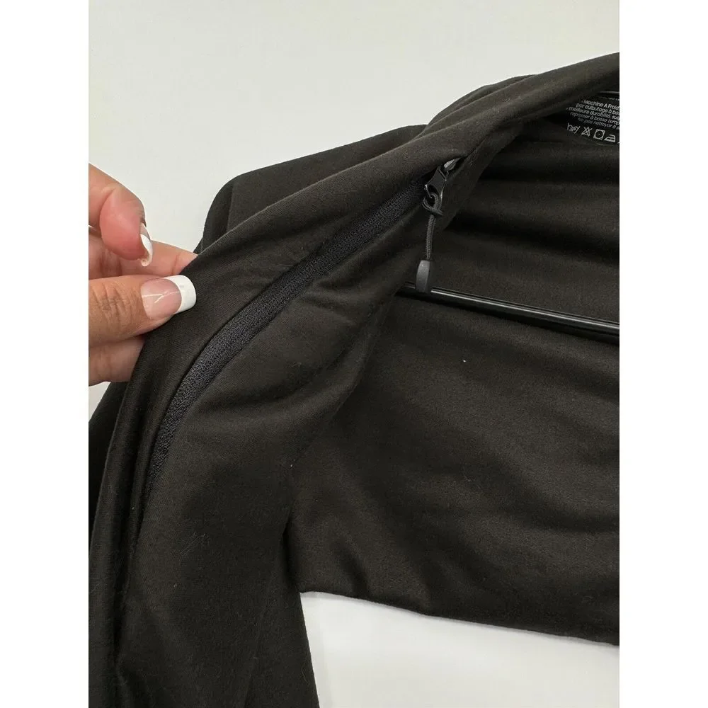 Beyond Yoga OS Infinity Scarf Womens Black Hidden Zipper Pocket‎ Performance